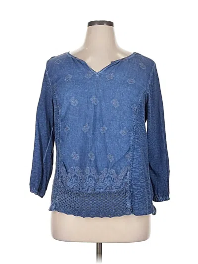 Pre-owned New Directions 3/4 Sleeve T-shirt In Blue