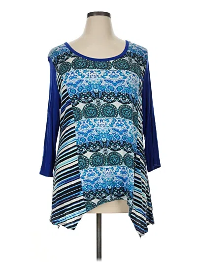 Pre-owned New Directions 3/4 Sleeve T-shirt In Blue