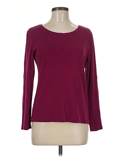 Pre-owned New Directions 3/4 Sleeve T-shirt In Burgundy