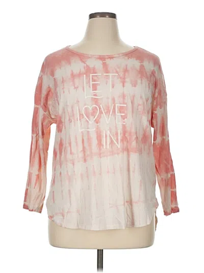 Pre-owned New Directions 3/4 Sleeve T-shirt In Pink