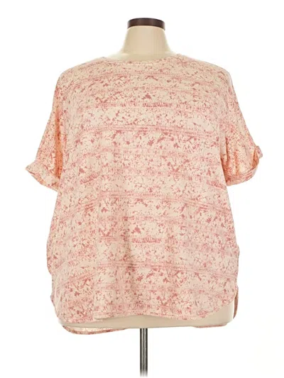 Pre-owned New Directions 3/4 Sleeve T-shirt In Pink