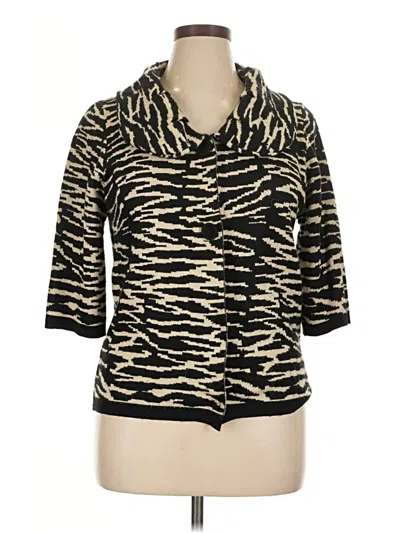 Pre-owned New Directions Cardigan Sweater In Black