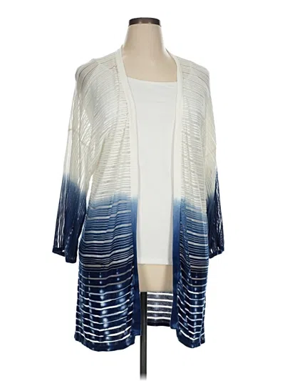 Pre-owned New Directions Cardigan Sweater In Blue