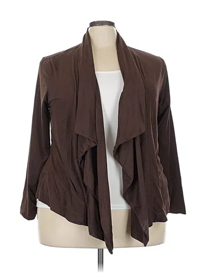 Pre-owned New Directions Cardigan Sweater In Brown