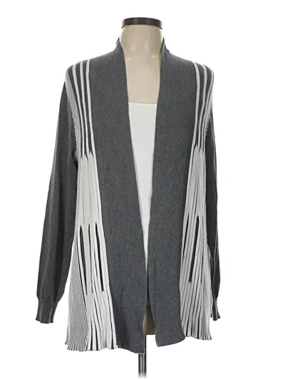 Pre-owned New Directions Cardigan Sweater In Gray