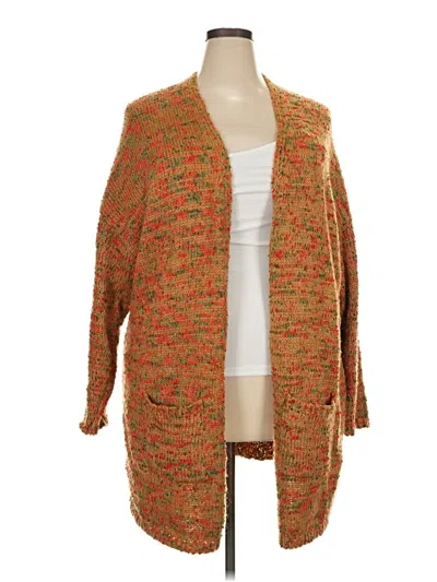 Pre-owned New Directions Cardigan Sweater In Orange
