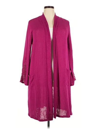 Pre-owned New Directions Cardigan Sweater In Purple