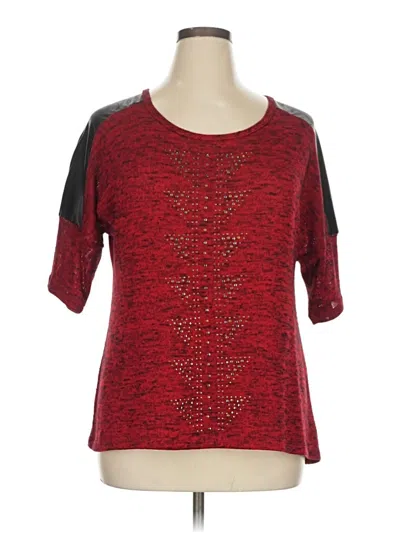 Pre-owned New Directions Cardigan Sweater In Red