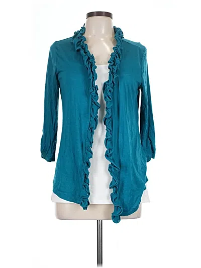 Pre-owned New Directions Cardigan Sweater In Teal