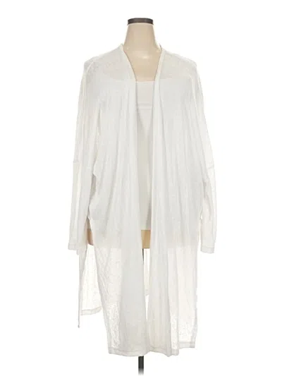 Pre-owned New Directions Cardigan Sweater In White