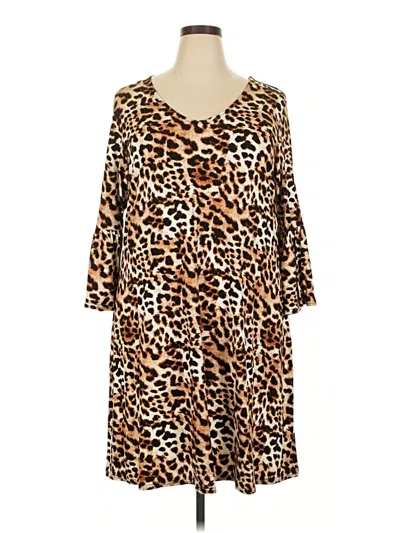 Pre-owned New Directions Casual Dress In Brown