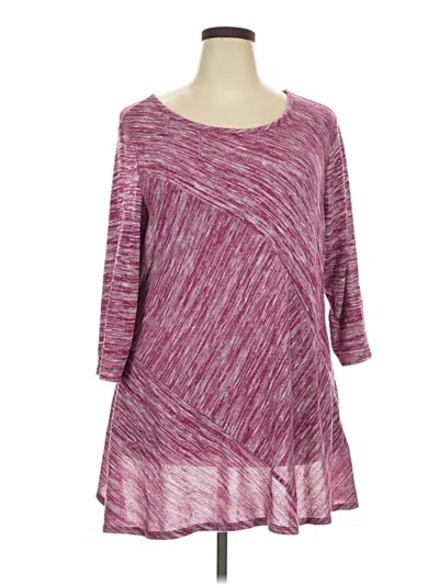 Pre-owned New Directions Casual Dress In Burgundy
