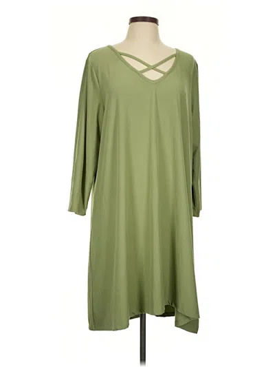 Pre-owned New Directions Casual Dress In Green