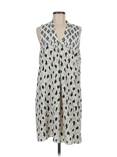 Pre-owned New Directions Casual Dress In White