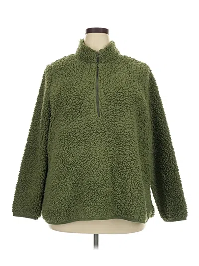 Pre-owned New Directions Fleece Jacket In Green