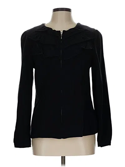 Pre-owned New Directions Long Sleeve Blouse In Black
