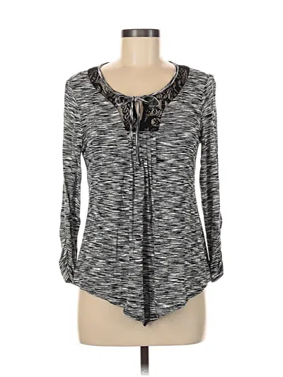 Pre-owned New Directions Long Sleeve Blouse In Gray