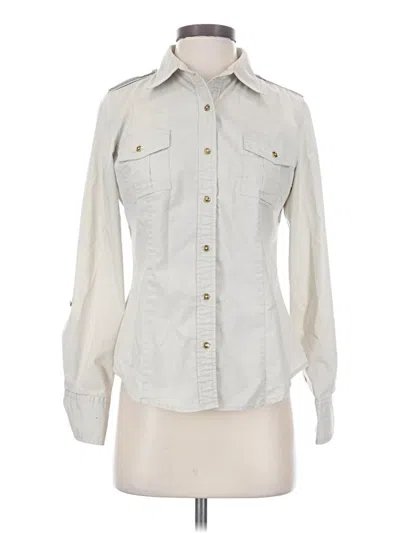 Pre-owned New Directions Long Sleeve Blouse In Ivory