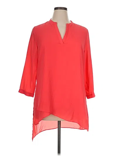 Pre-owned New Directions Long Sleeve Blouse In Red
