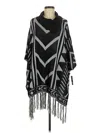 New Directions Poncho In Black