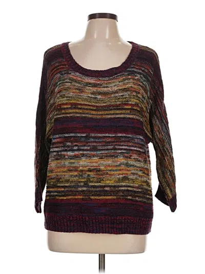 Pre-owned New Directions Pullover Sweater In Burgundy
