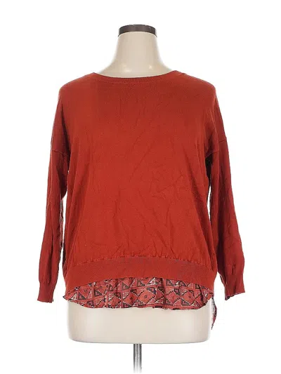 Pre-owned New Directions Pullover Sweater In Orange