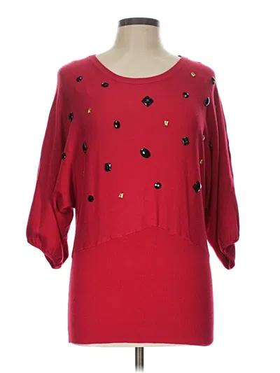 New Directions Pullover Sweater In Red