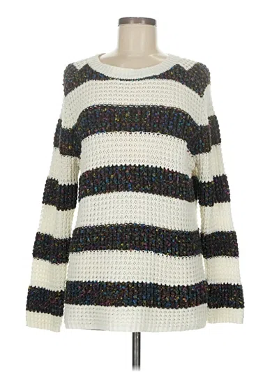 Pre-owned New Directions Pullover Sweater In White