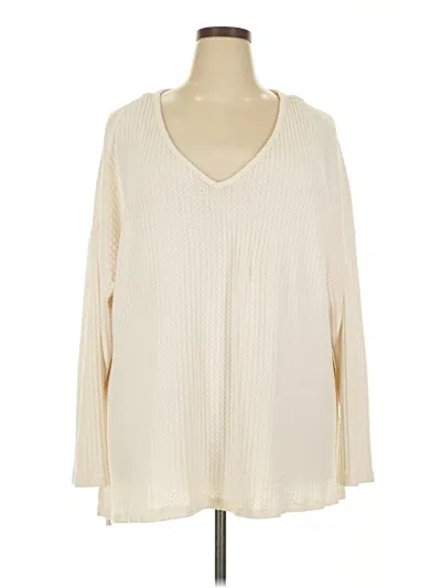 Pre-owned New Directions Pullover Sweater In White