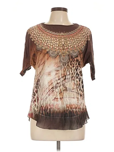 Pre-owned New Directions Short Sleeve T-shirt In Brown