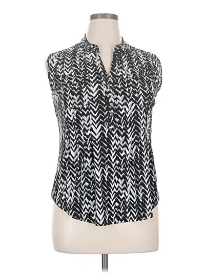Pre-owned New Directions Sleeveless Blouse In Black