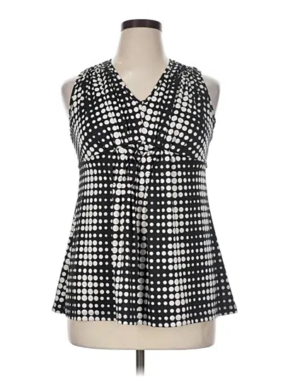 Pre-owned New Directions Sleeveless Blouse In Black