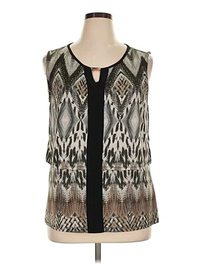 Pre-owned New Directions Sleeveless Blouse In Black