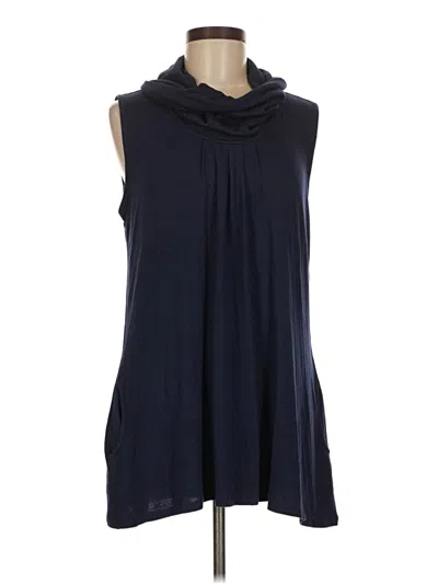 Pre-owned New Directions Sleeveless Blouse In Blue
