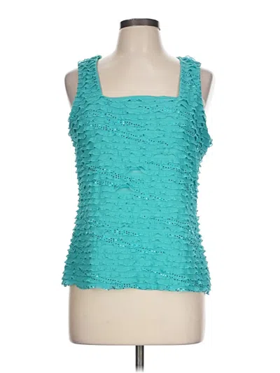 Pre-owned New Directions Sleeveless Blouse In Blue