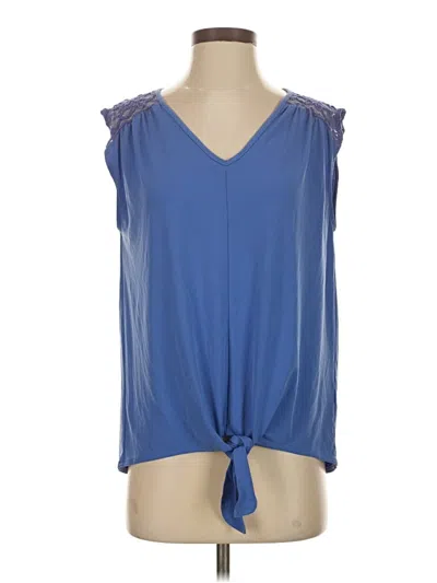 Pre-owned New Directions Sleeveless Blouse In Blue