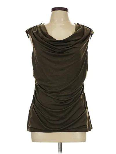 Pre-owned New Directions Sleeveless Blouse In Brown
