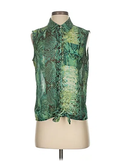Pre-owned New Directions Sleeveless Blouse In Green
