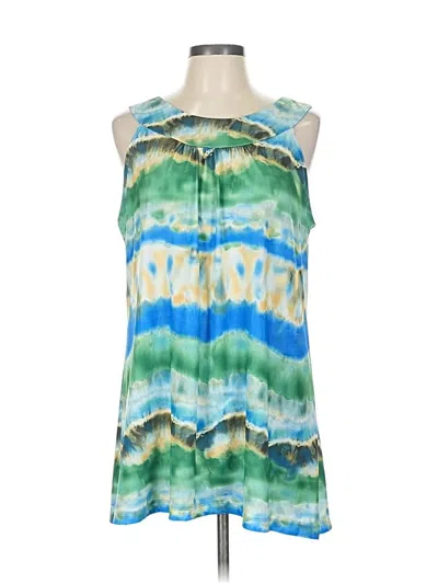 Pre-owned New Directions Sleeveless Blouse In Green