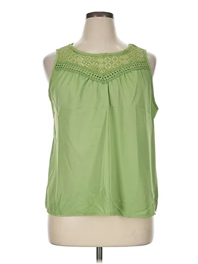 Pre-owned New Directions Sleeveless Blouse In Green