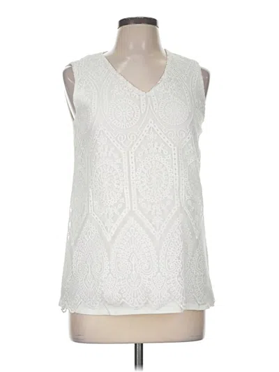 Pre-owned New Directions Sleeveless Blouse In Ivory