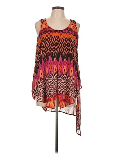 Pre-owned New Directions Sleeveless Blouse In Orange