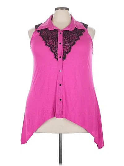 Pre-owned New Directions Sleeveless Blouse In Pink