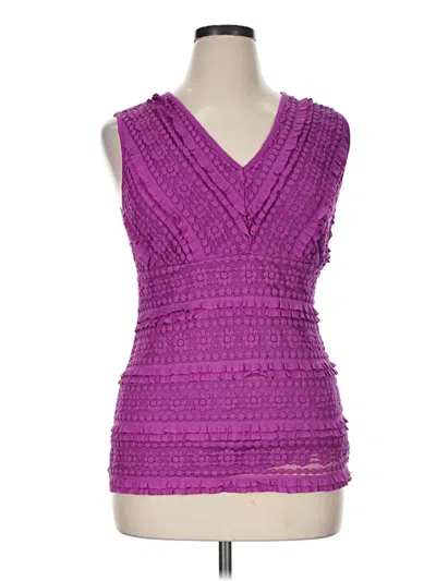Pre-owned New Directions Sleeveless Blouse In Purple