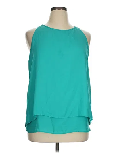 Pre-owned New Directions Sleeveless Blouse In Teal