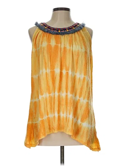 Pre-owned New Directions Sleeveless Blouse In Yellow