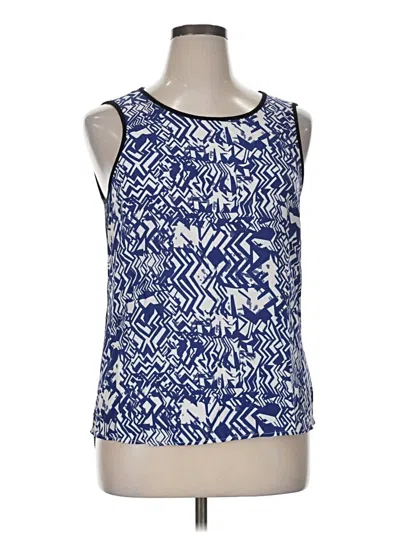 Pre-owned New Directions Sleeveless Top Blue Square Neckline Tops