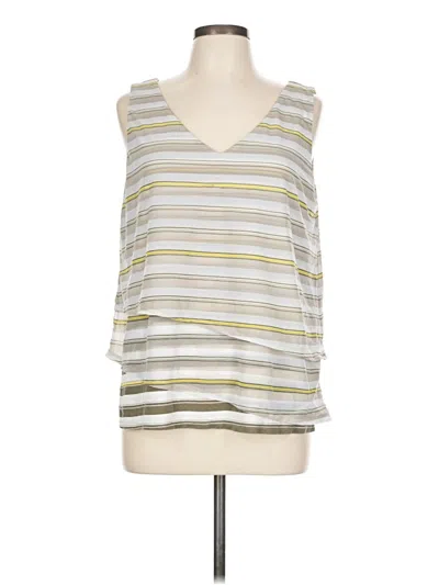 Pre-owned New Directions Sleeveless Top Gray V Neck Tops