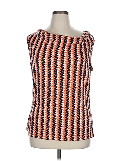 Pre-owned New Directions Sleeveless Top Orange Boatneck Tops