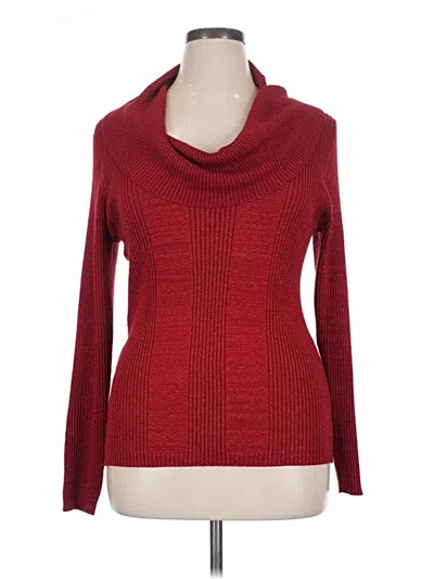 Pre-owned New Directions Turtleneck Sweater In Red